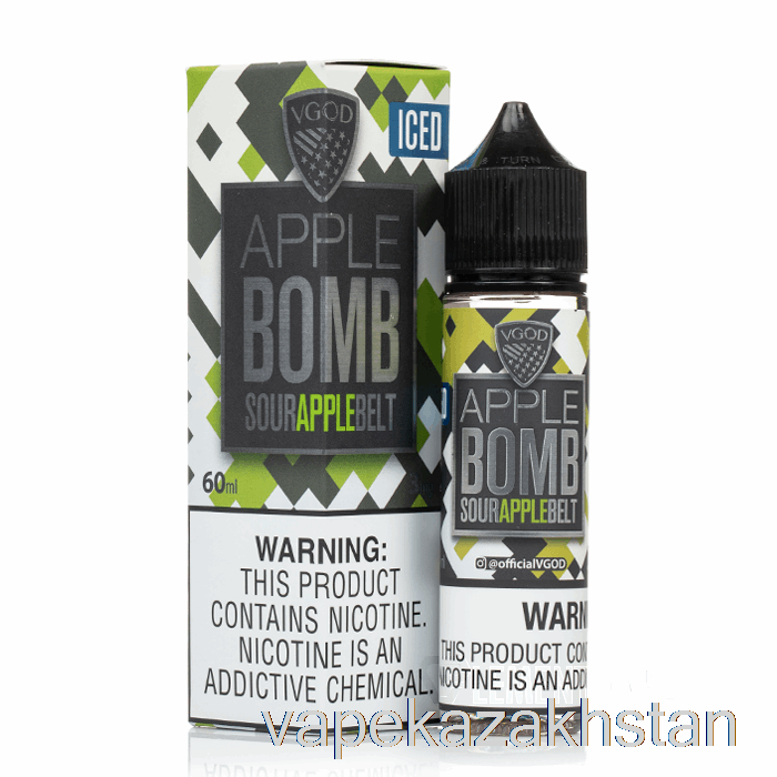 Vape Kazakhstan Iced Apple Bomb - VGOD E-Liquid - 60mL 6mg